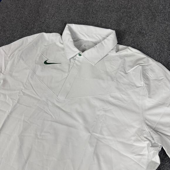 Nike Dri-FIT Coaches Performance Polo Shirt Gray Green Men's Size XL DJ5123-101 - Picture 3 of 11